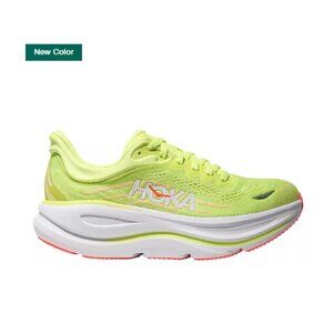 Running Shoes Women's Bondi 9 by Hoka/Color Neon Yuzu/Sunlight
